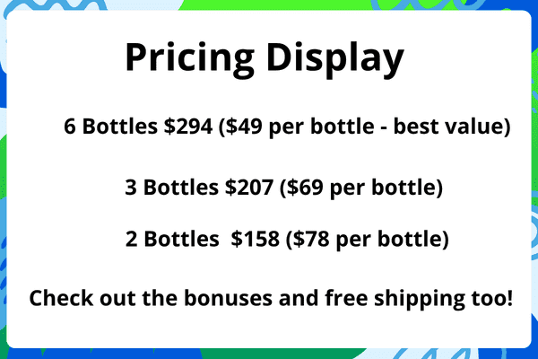 Pricing display